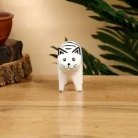 Набор сувенирный "Кошки" дерево H 7.5; 7; 5.5 см, цв. белый