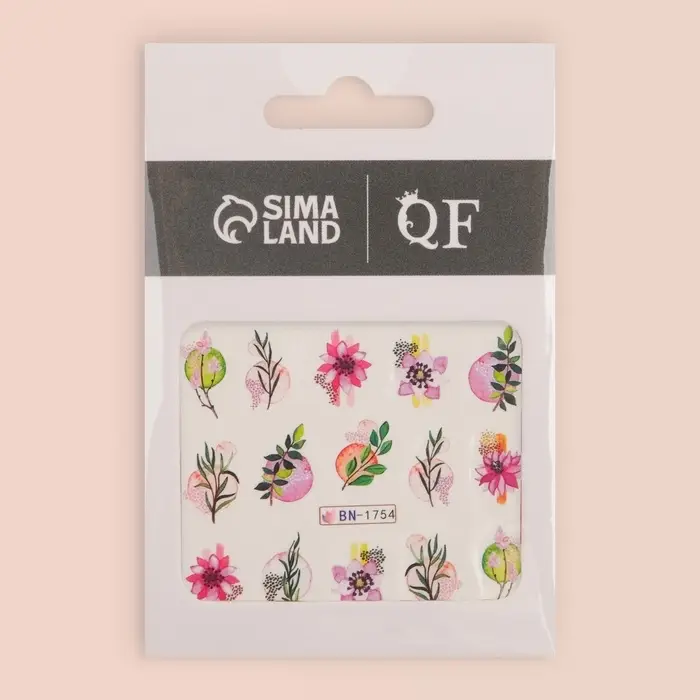 Слайдеры для ногтей &laquo;Японская сакура&raquo;, разноцветные