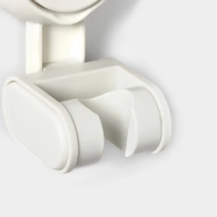Держатель для душевой лейки на присоске, 6,8&times;5,5&times;12 см, цвет белый