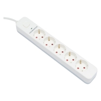 Сетевой фильтр Гарнизон 2.0 EPS-5-W-2, 5 р, 10А, 2м, ур.защиты 2+, белый