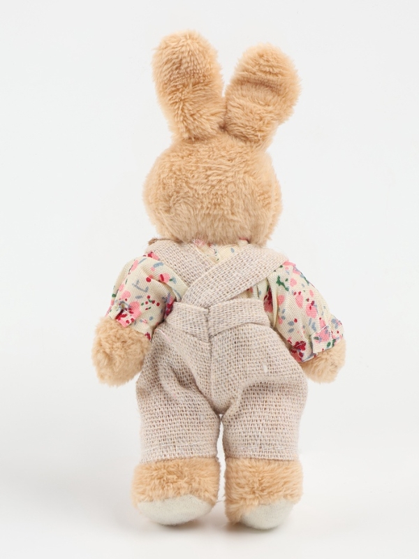 Мягкая игрушка "Зайчик в комбинезоне", 11х7х5 см