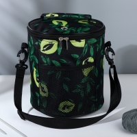 Сумка-футляр «Зелень», 2 люверса, d = 21 × 23 см, цвет разноцветный Сумка-футляр «Зелень», 2 люверса, d = 21 × 23 см, цвет разноцветный