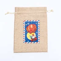 Новый год. Мешок подарочный с термонаклейкой, 13 х 18 см