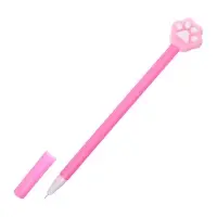 Ручка гелевая-прикол, синий стержень, Лапка МИКС