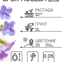 Семена  цветов Лобелия "Сапфир" ампельная, О, 0,05 г