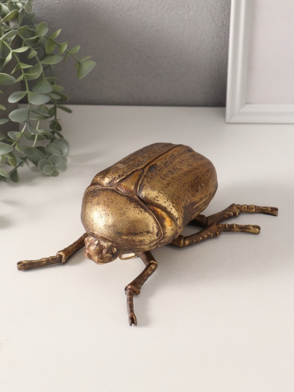 Сувенир полистоун "Жук Золотистая бронзовка" 22,5х17х7,5 см
