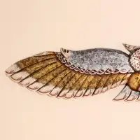 Настенное панно "Сова в полёте" 100х18,5х3 см