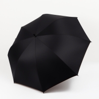 Зонт полуавтоматический &laquo;Однотон&raquo;, 8 спиц, R = 60/70 см, D = 120 см, цвет чёрный/бронза