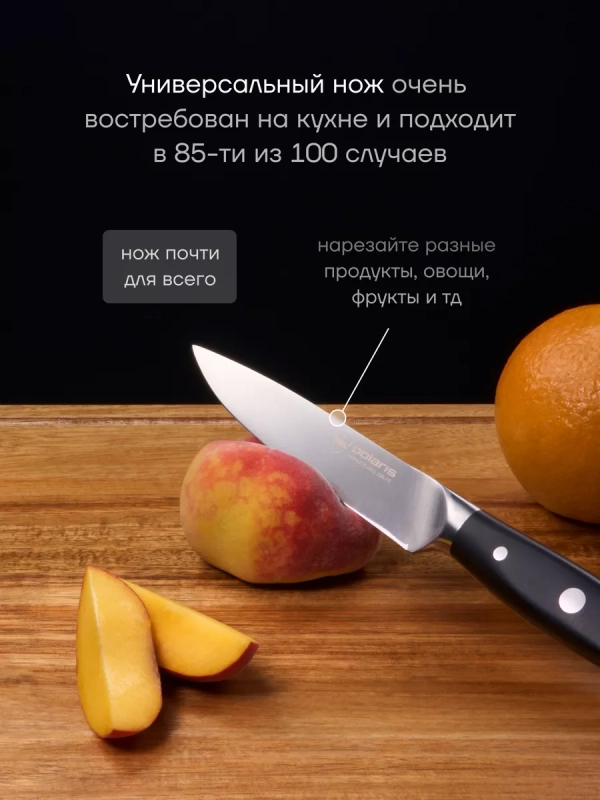 Набор кухонных ножей с подставкой и точилкой Сook Master 5SS