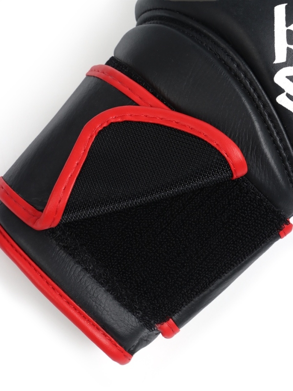 Боксерские перчатки FIGHT EMPIRE, ART, натуральная кожа, чёрные, размер 12 oz