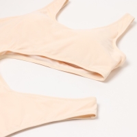 Купальник женский слитный однотонный MINAKU цвет молочный, размер 48 Купальник женский слитный однотонный MINAKU цвет молочный, размер 48