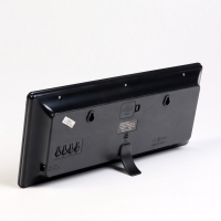 Часы электронные настенные, календарь термометр, 36.2 х 15.5 см, красные цифры 10 х 4.5 см   1076627