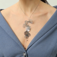 Колье &laquo;Цветок&raquo; легкость, цвет серебро