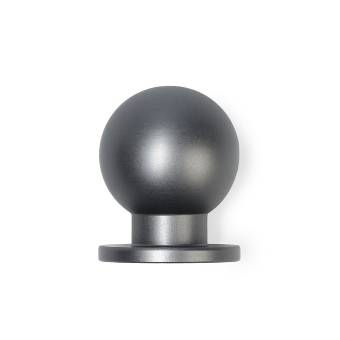 Ручка-кнопка CAPPIO RK146, d=25 мм, цвет графит, 8 шт.