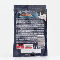 Влажный корм Felix Аппетитные кусочки для кошек, форель в желе, пауч 75 г