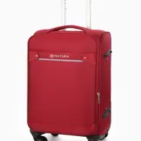 Чемодан 20",Текст,36*25*58,отд на молнии,1 нар/карм, увелич,код замок,4 колеса, красный
