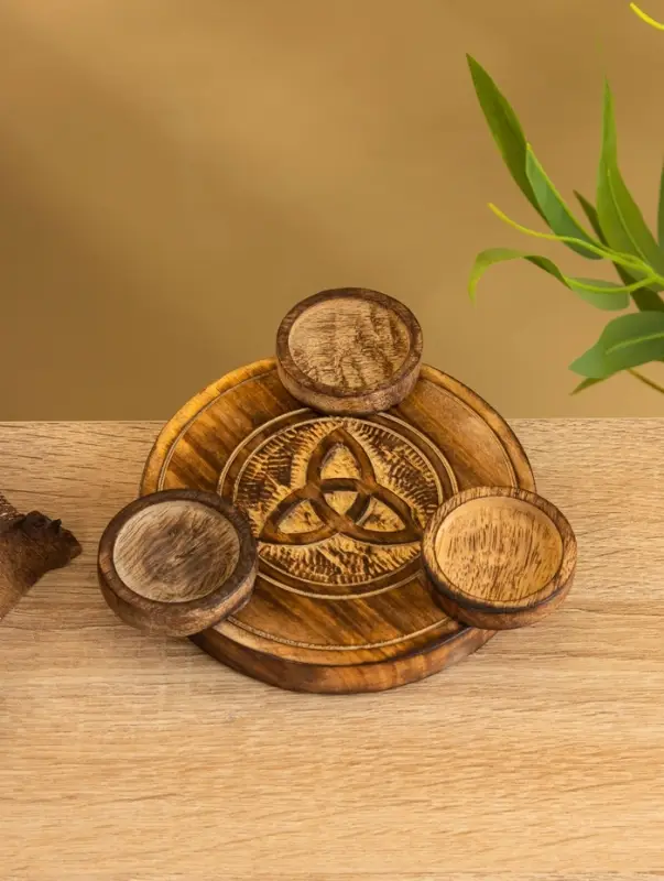 Подставка под благовония "Трикверт" дерево 16,5 см