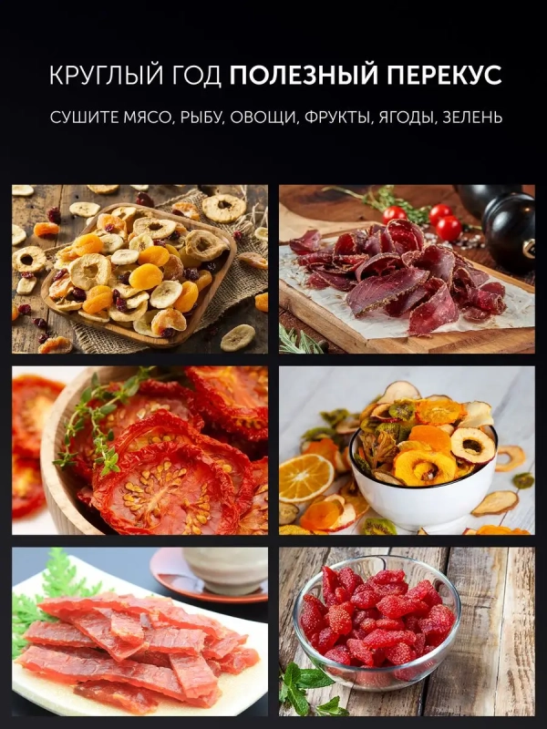 Сушилка для овощей и фруктов Дегидратор PFD 2108PV