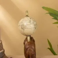 Глобус сувенирный, 11&times;8&times;21 см, подставка дерево