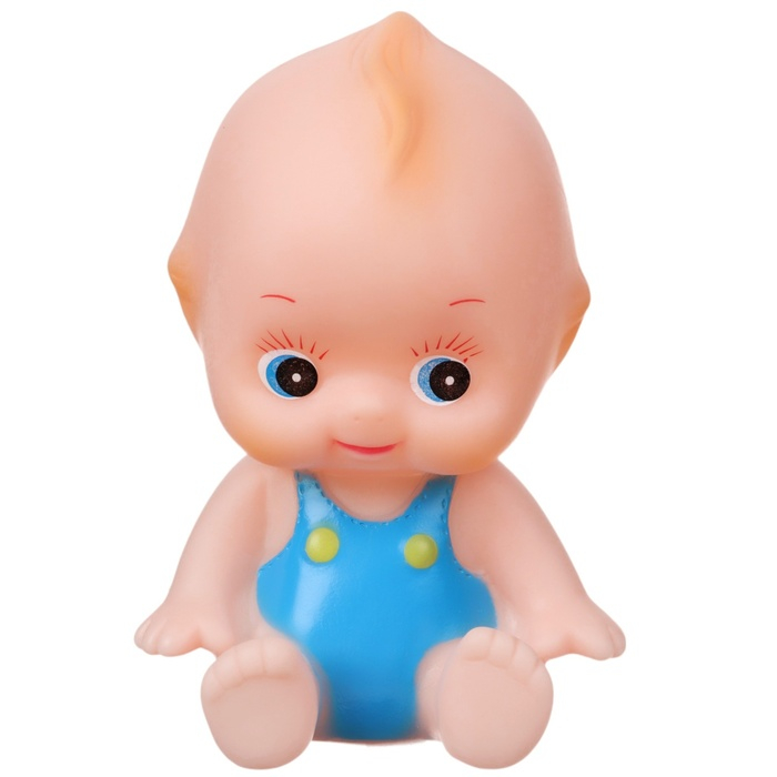 Набор резиновых игрушек для ванны &laquo;Пупс в ванне&raquo;, с пищалкой, 5 шт, цвет МИКС, Крошка Я