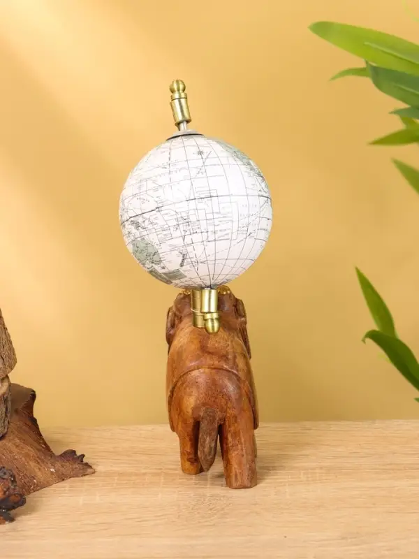Глобус сувенирный, 11&times;8&times;21 см, подставка дерево
