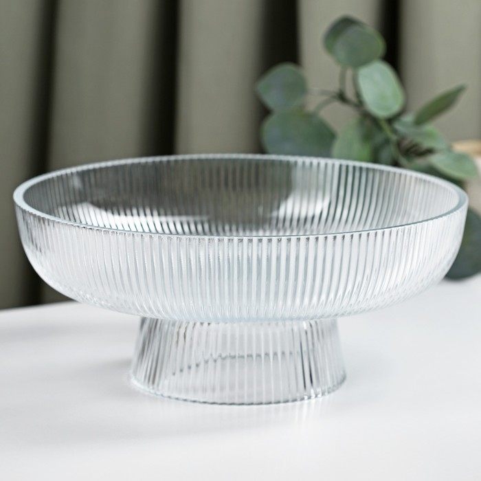 Ваза для фруктов &laquo;Камелия&raquo;, 26,3&times;11 см, цвет прозрачный