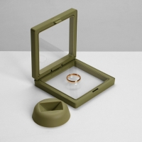 Подставка для украшений &laquo;Ромб&raquo;, 9&times;2,5&times;9 см, цвет зелёный