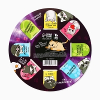 Закладки магнитные для книг, 8 шт "Еноты и котики"