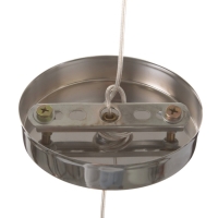 Светильник &laquo;Кейт&raquo; 1х40Вт Е27 серебро 14,5х14,5х27+100см