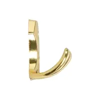 Крючок мебельный ТУНДРА TKd=007, двухрожковый, золото