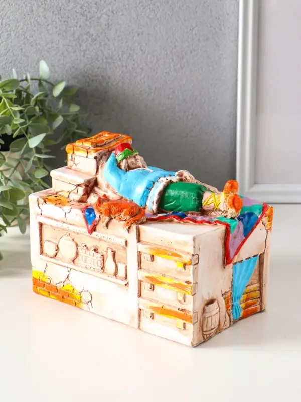 Копилка для денег &laquo;Печка&raquo;, гипс, 14.5&times;20&times;12 см