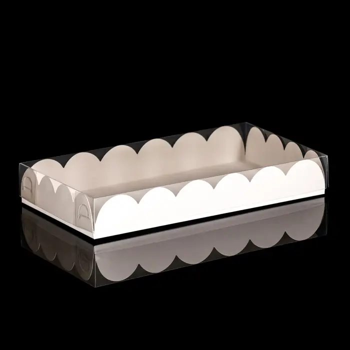 Коробка для печенья, белая, 10.5&times;20&times;3 см