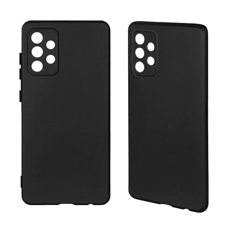 Чехол Samsung A72 TPU матовый черный