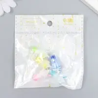 Декор для творчества пластик "Мороженное в стакане с петелькой" МИКС 1,3х1,3х2,6 см