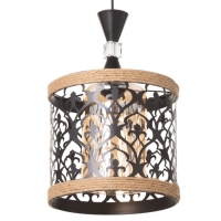 Светильник "Узор" 1х40Вт Е27 черный 23х23х22см