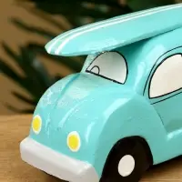 Сувенир &laquo;Машинка с серфом&raquo;, 17&times;6&times;9 см, дерево, бирюзовый