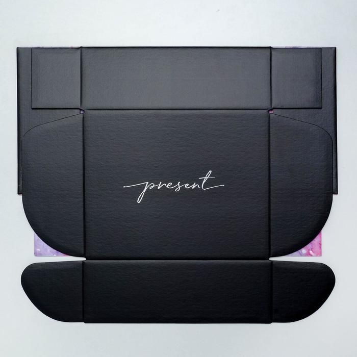 Коробка подарочная двухсторонняя складная, упаковка, &laquo;Present&raquo;, 27 х 21 х 9 см