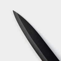 Нож кухонный с антиналипающим покрытием Доляна &laquo;Супер-блэк&raquo;, лезвие 13 см, цвет чёрный