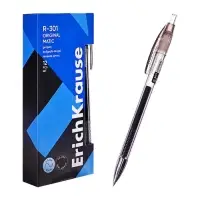 Ручка гелевая автоматическая ErichKrause R-301 Original Gel Matic, узел 0.5 мм, чернила чёрные, длина линии письма 500 метров