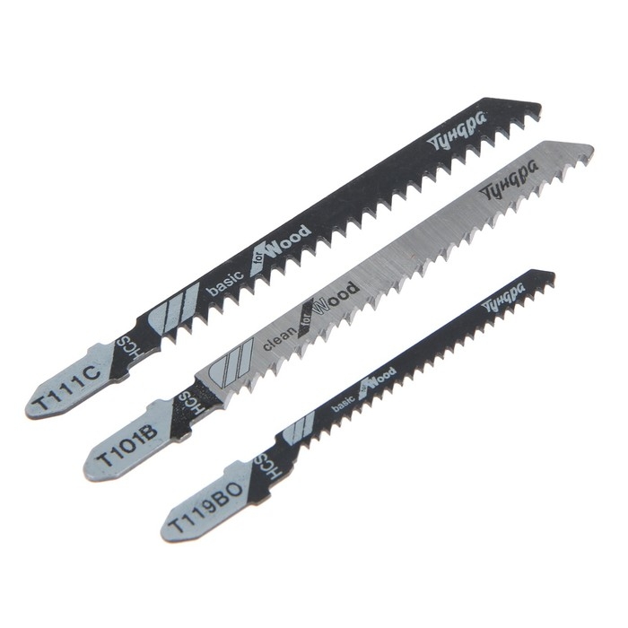 Набор пилок для лобзиков ТУНДРА, по дереву, прямой, фигурный и быстрый рез, HCS, 3 шт. Набор пилок для лобзиков ТУНДРА, по дереву, прямой, фигурный и быстрый рез, HCS, 3 шт.