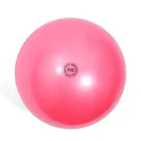 Мяч для художественной гимнастики Металлик, диаметр  19см, цвет розовый