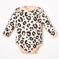 Боди с дл. рукавом Крошка Я &laquo;Леопард&raquo;, рост 80-86 см