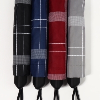 Зонт механический «Клетка», эпонж, 4 сложения, 10 спиц, R = 54/60 см, D = 120 см, цвет МИКС Зонт механический «Клетка», эпонж, 4 сложения, 10 спиц, R = 54/60 см, D = 120 см, цвет МИКС