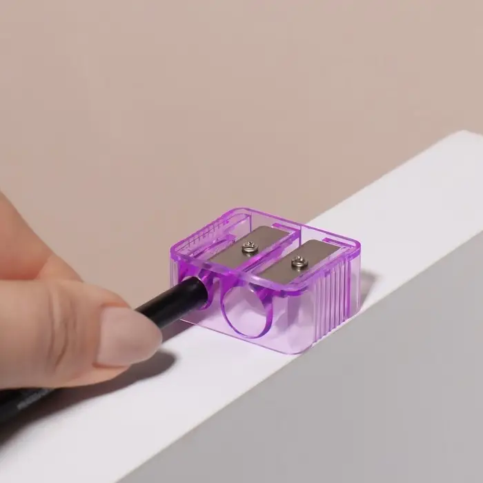 Точилка косметическая, двойная, МИКС