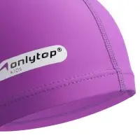 Шапочка для плавания детская ONLYTOP SWIM, тканевая, обхват 46-52 см, цвет фиолетовый