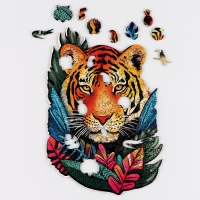 Пазлы деревянные фигурные «Тигр», 174 элементов Пазлы деревянные фигурные «Тигр», 174 элементов