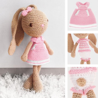 Набор для вязания. Амигуруми: мягкая игрушка своими руками «Зайка Рафаэлка», 26 см Набор для вязания. Амигуруми: мягкая игрушка своими руками «Зайка Рафаэлка», 26 см