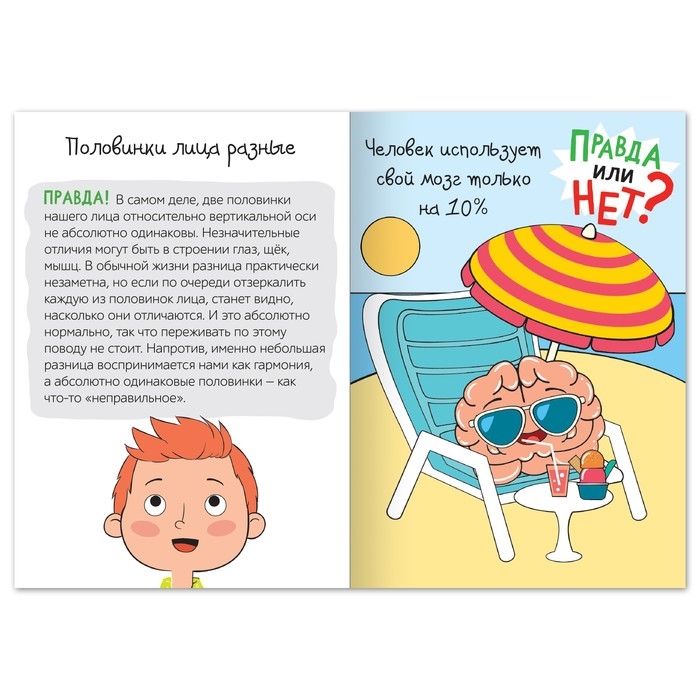 Обучающая книга &laquo;Правда или нет? Тело человека&raquo;, 44 стр.