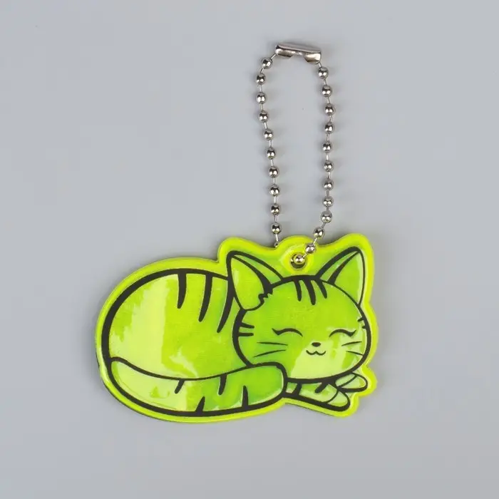 Светоотражающий элемент &laquo;Кошечка&raquo;, двусторонний, 5.5&times;3.7 см, МИКС