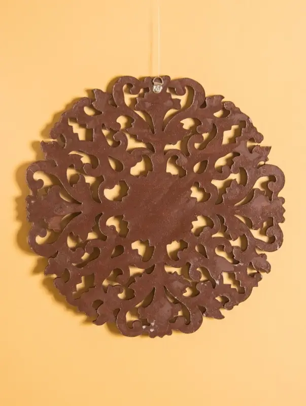 Панно "Цветочный орнамент" МДФ, 30х30х1 см, коричневый